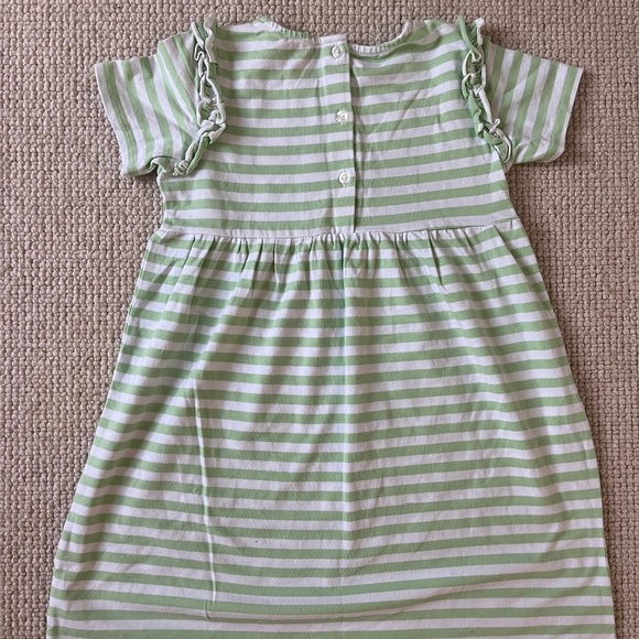 Bisby Helen Dress in Green and White Stripe - Picture 5 of 7